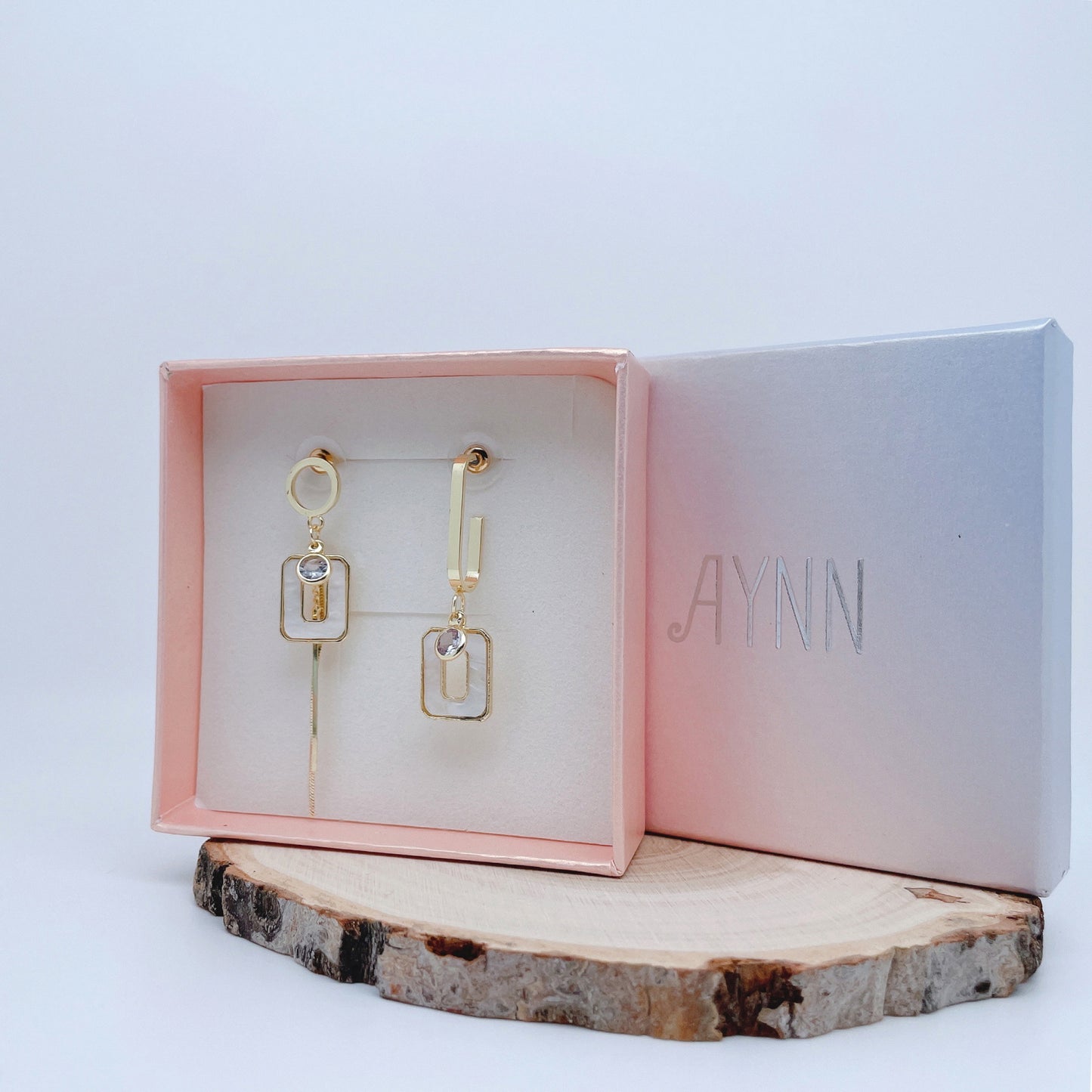 925 Sterling Silver Post Asymmetrical Cut-Out Drop Tassel Dangle Earrings