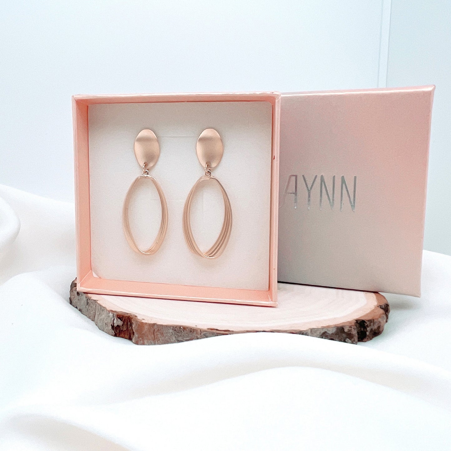 925 Sterling Silver Post Geometric Matte Gold Plated Dangle Earrings