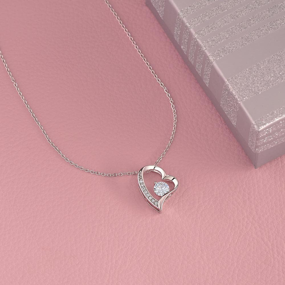 14k 18k Gold Heart Necklace for Mom Mother's Day Gift