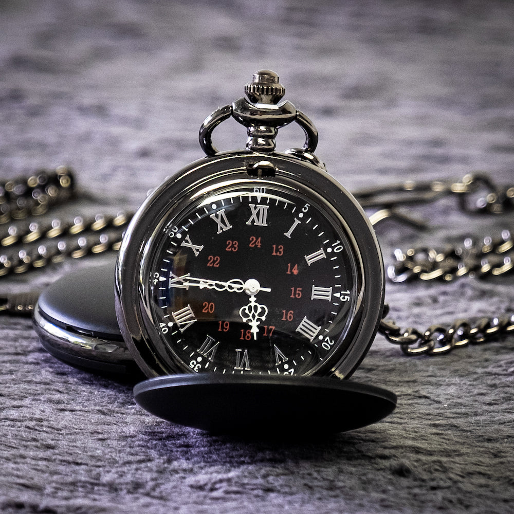 Philippians 4:13 Bible Message Engraved Pocket Watch Unique Faithful Religious Gift for Men