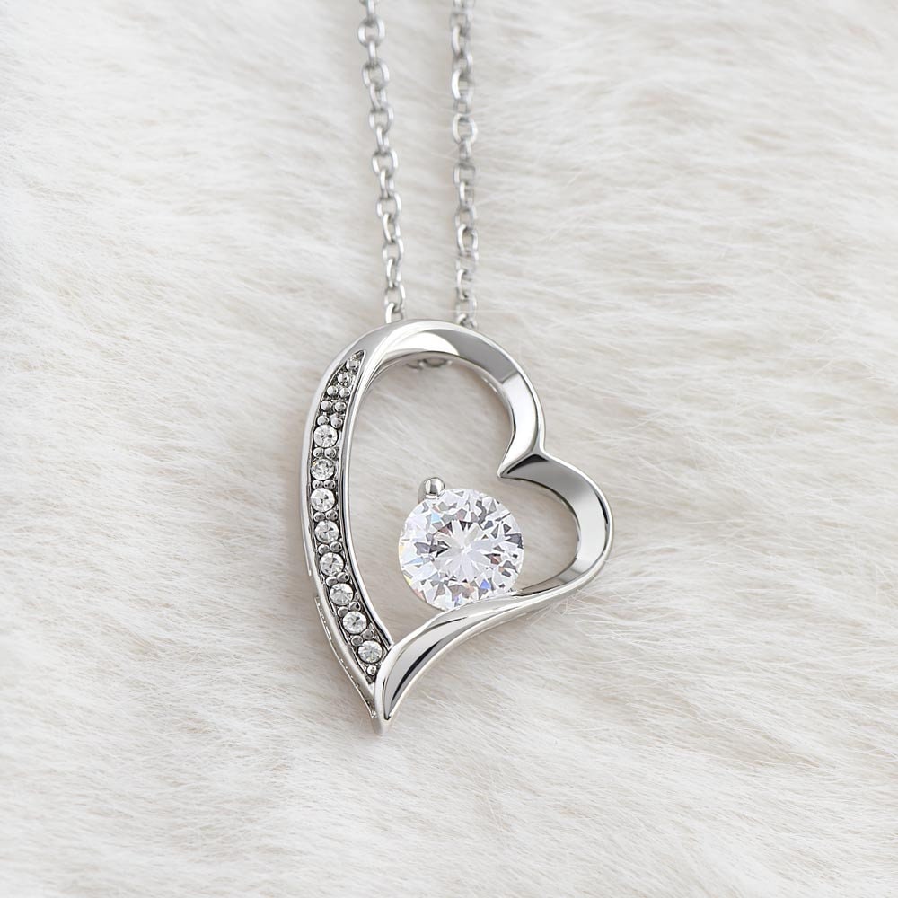 14k 18k Gold Heart Necklace for Mom Mother's Day Gift