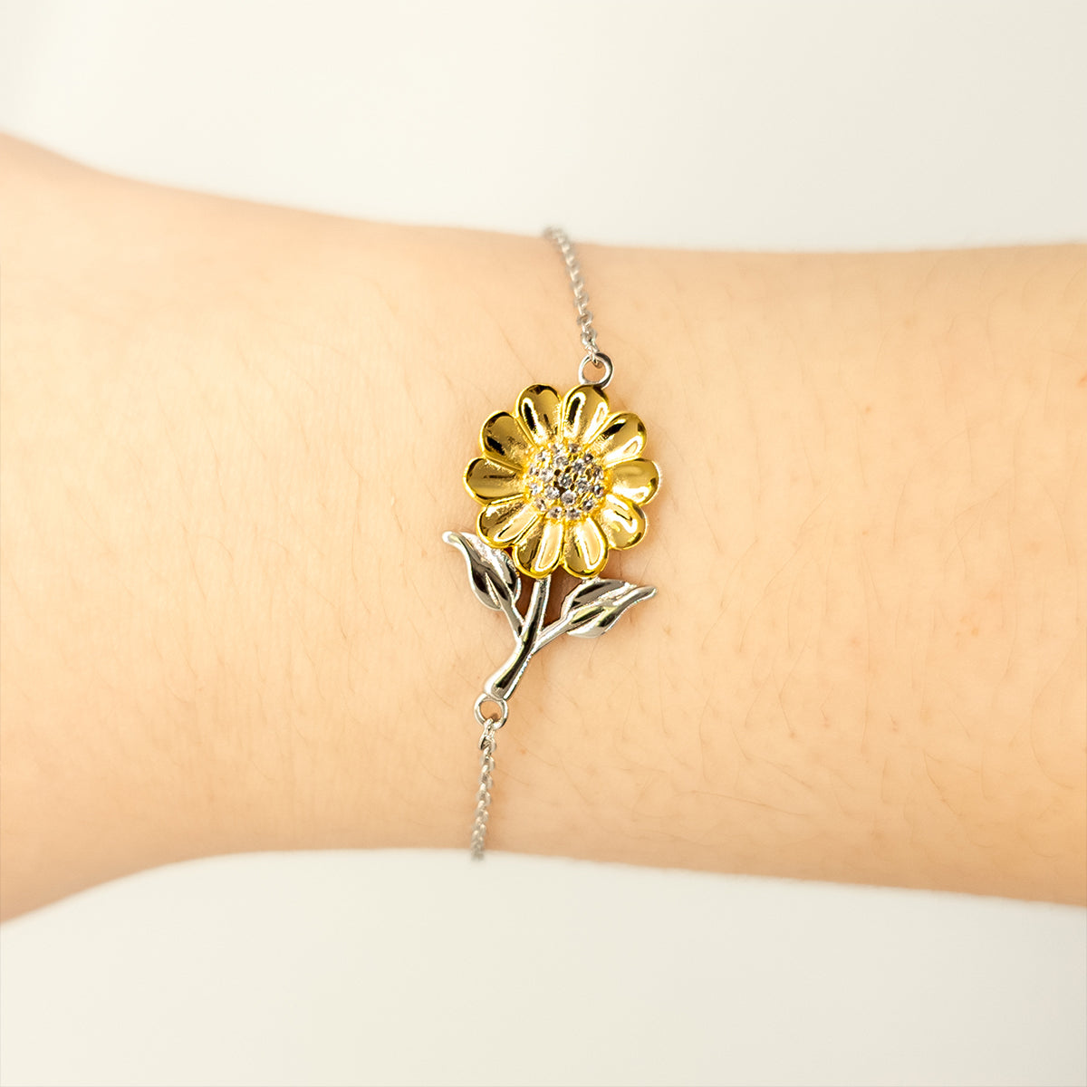 925 Sterling Silver Sunflower Bracelet
