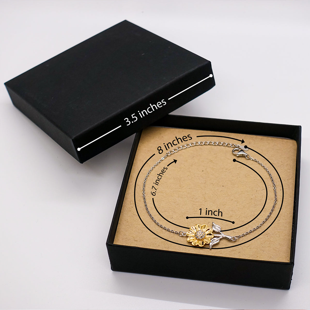 925 Sterling Silver Sunflower Bracelet